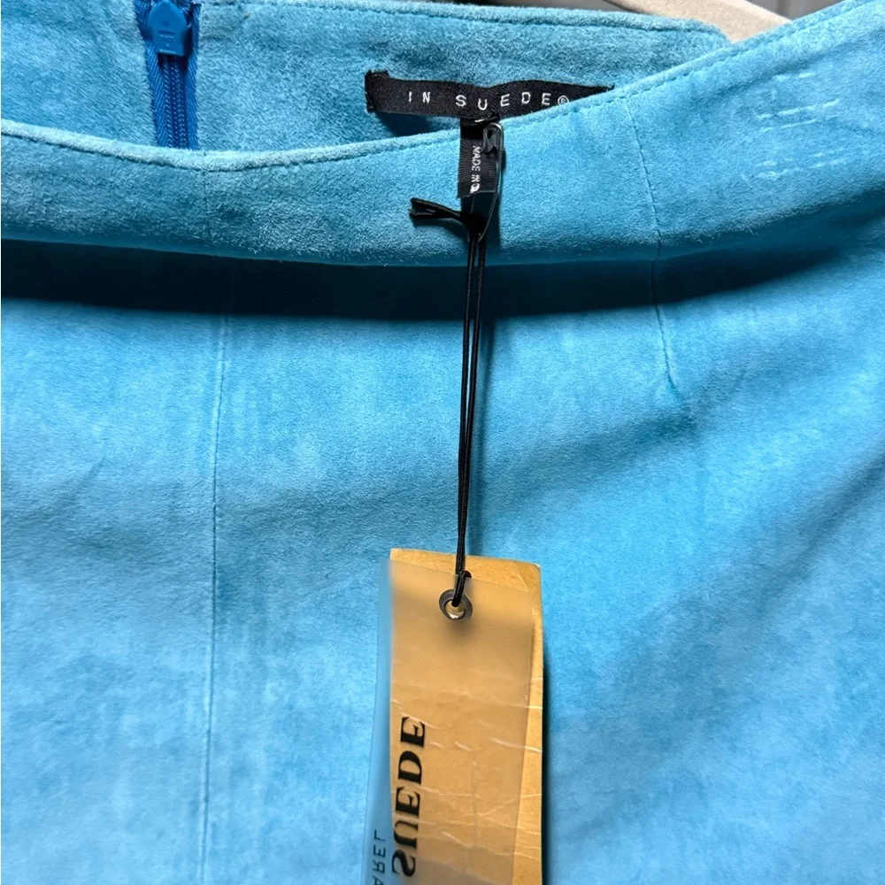 Vintage Chic Blue Ruffled Mini Skirt - Picture 2 of 2